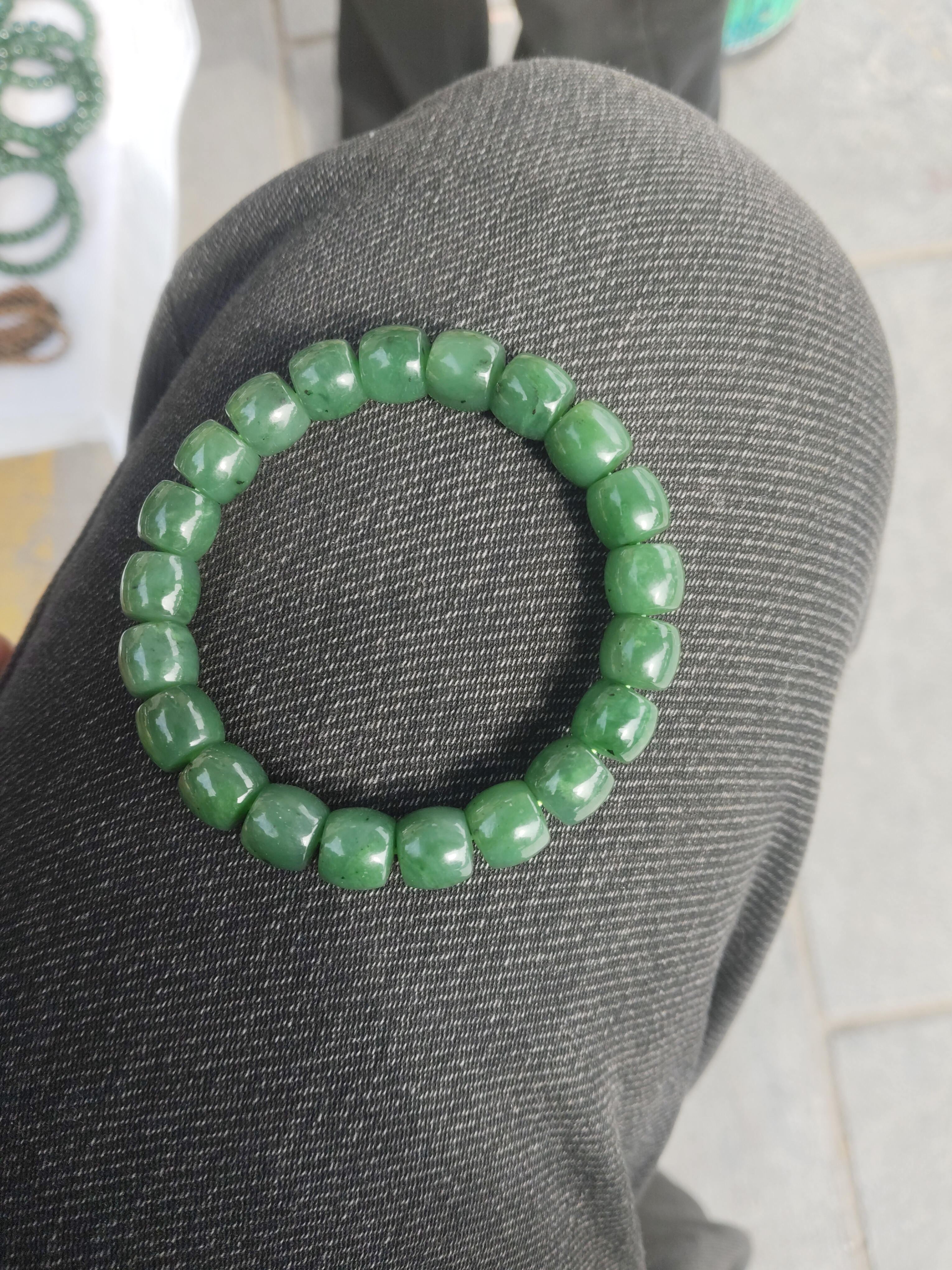 高端和田玉未镶嵌手串卡10