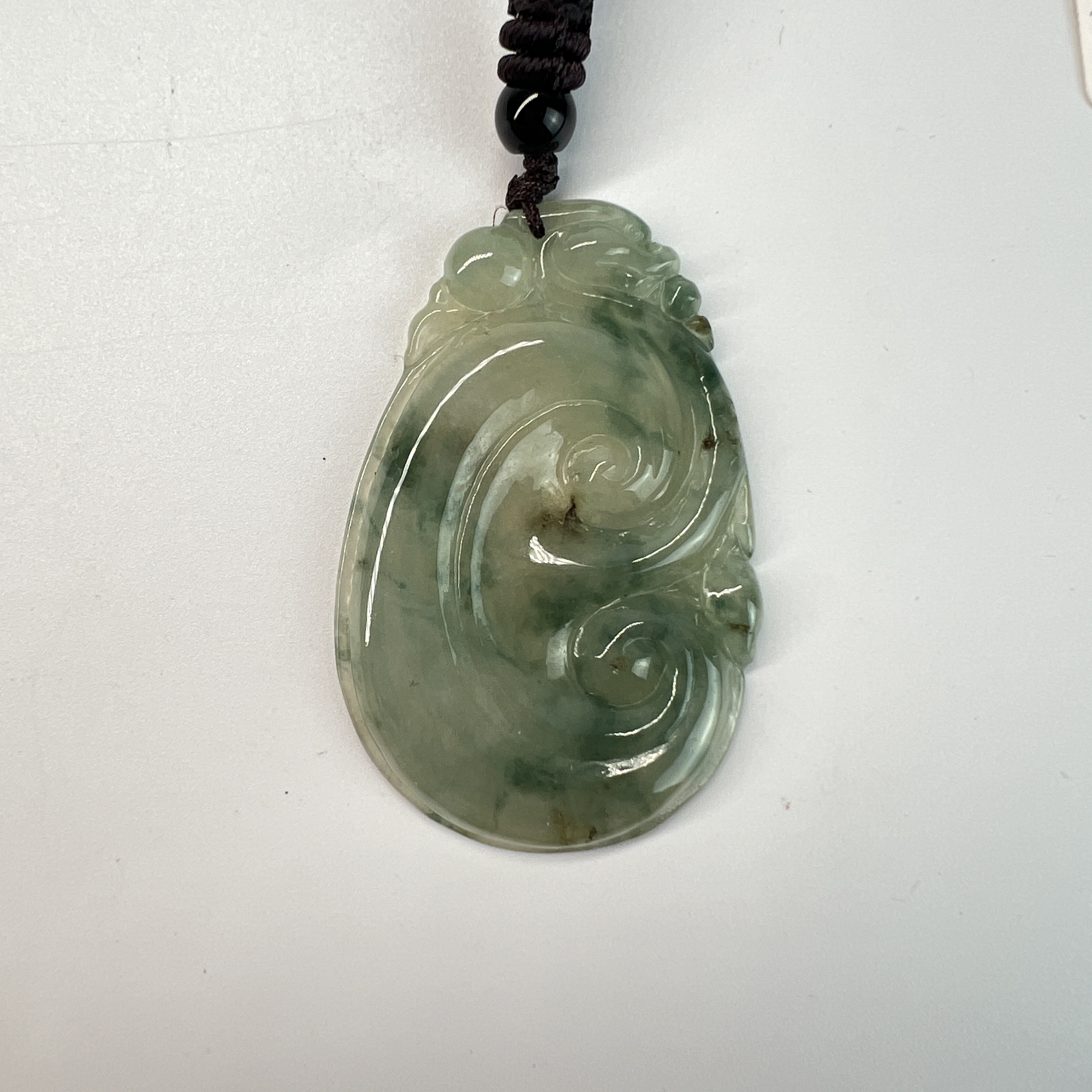 TM 1007099 翡翠雕灵芝挂件