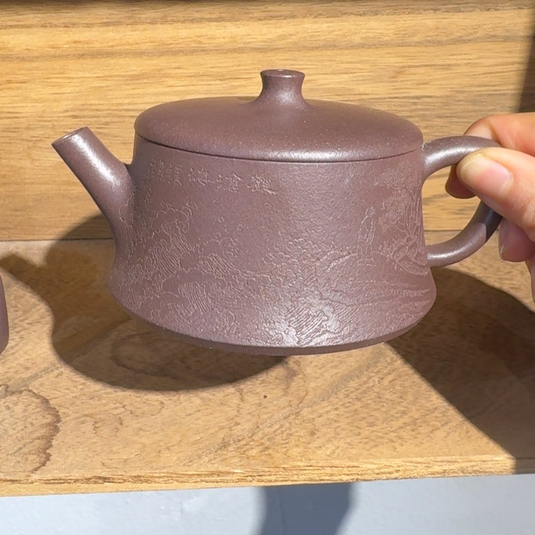 紫泥茶壶天青180毫升左右