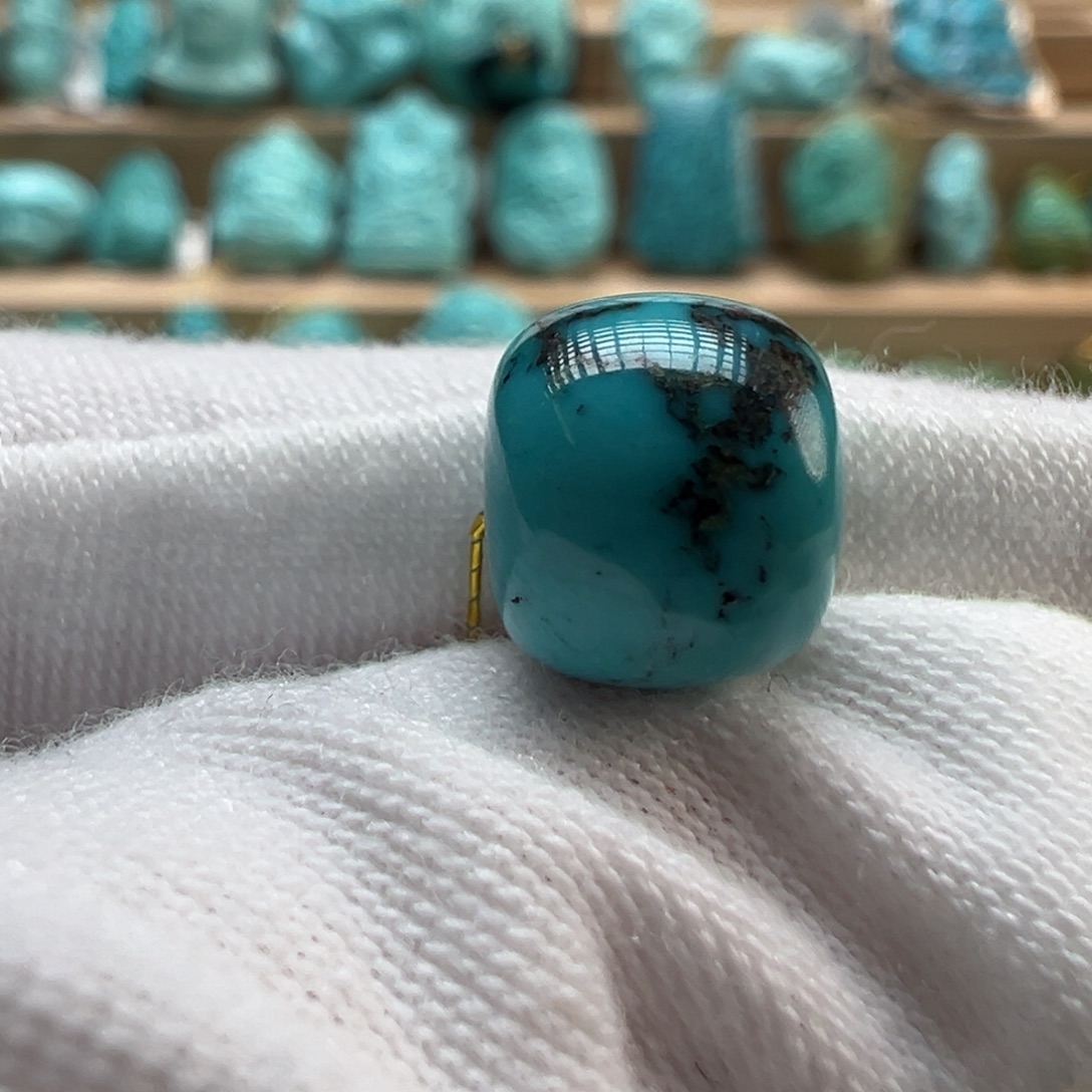 绿松石未镶嵌配饰9.7×8.4