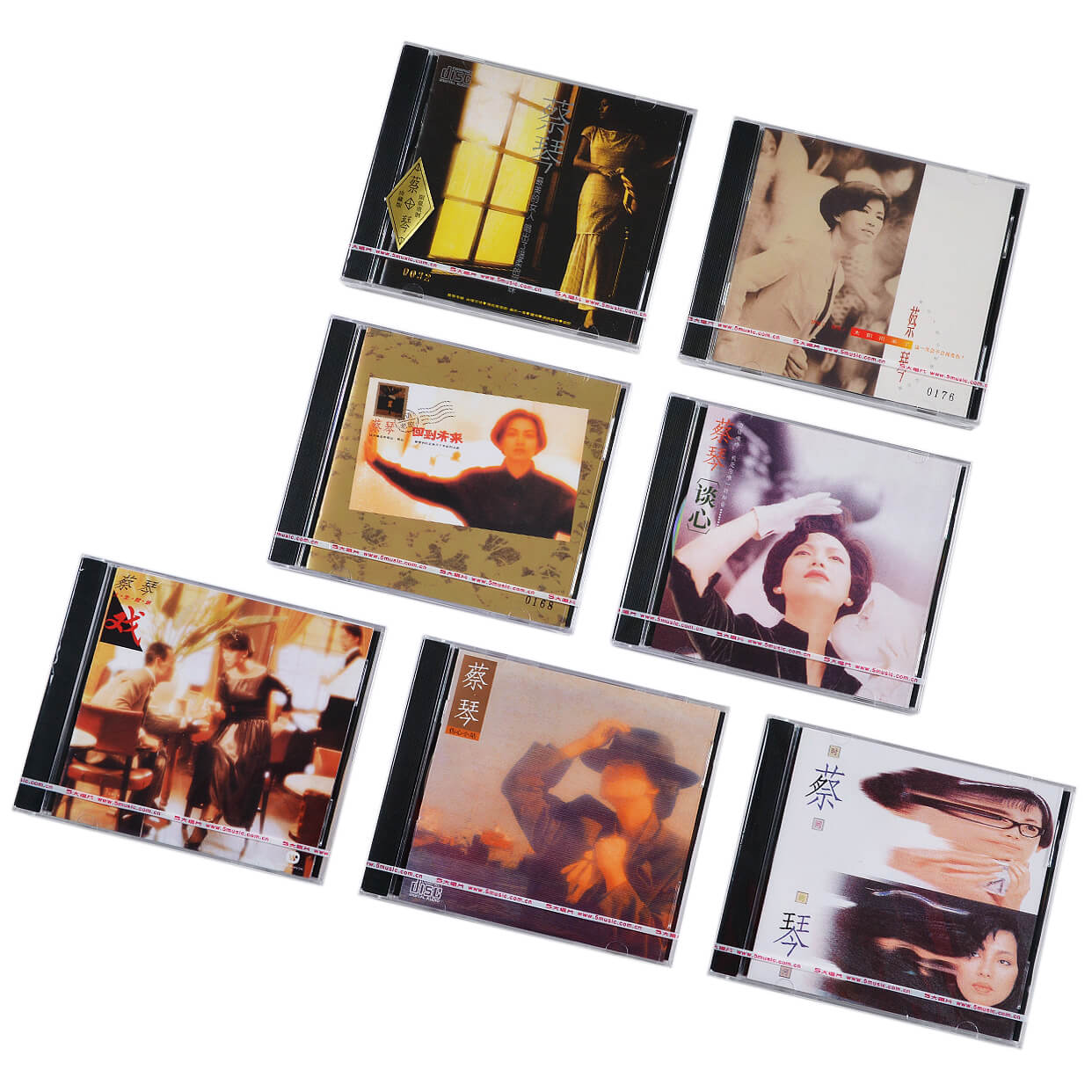 蔡琴专辑 伤心小站/谈心/时间的河/回到未来/太阳出来了 CD唱片