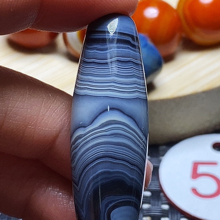 平***宙玛瑙/玉髓未镶嵌颈饰