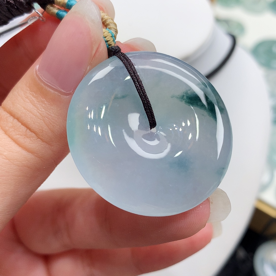 翡翠未镶嵌胸饰翡翠44，33.9/6