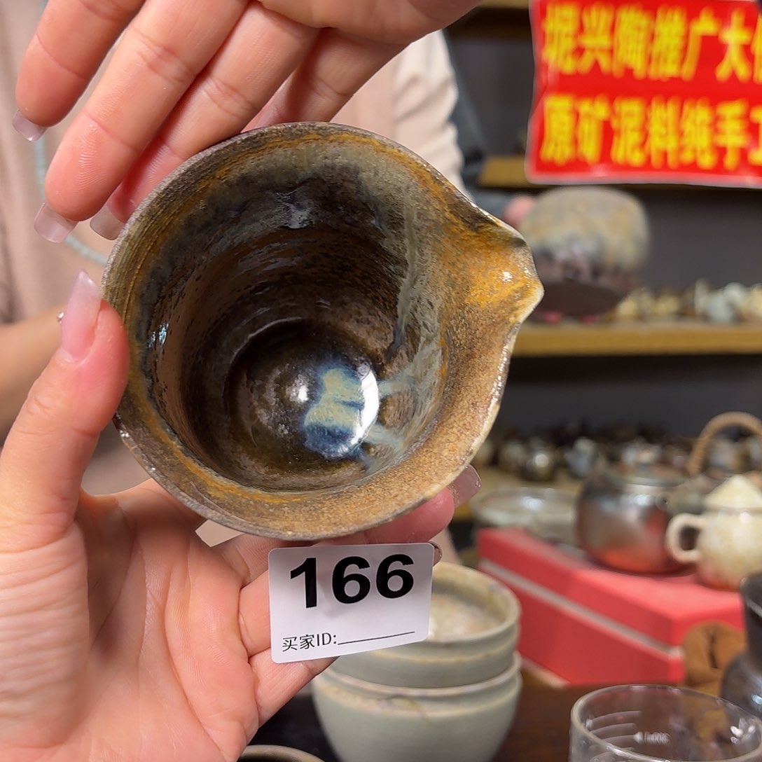 杯坭兴陶柴烧全手工原矿泥料杯