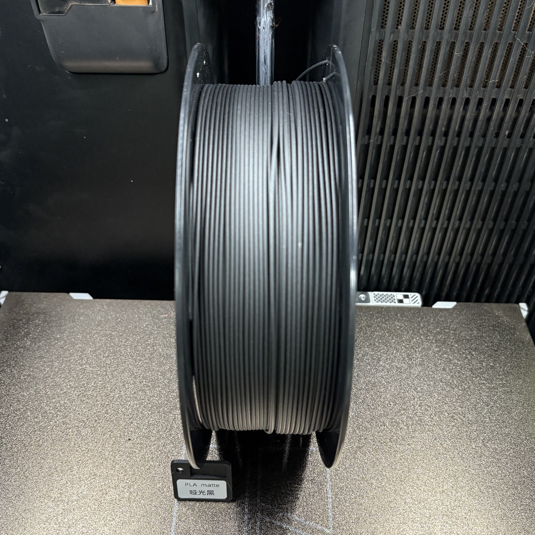 3D打印耗材Plamate系列哑光黑，打印质感细腻，1.75mm线径