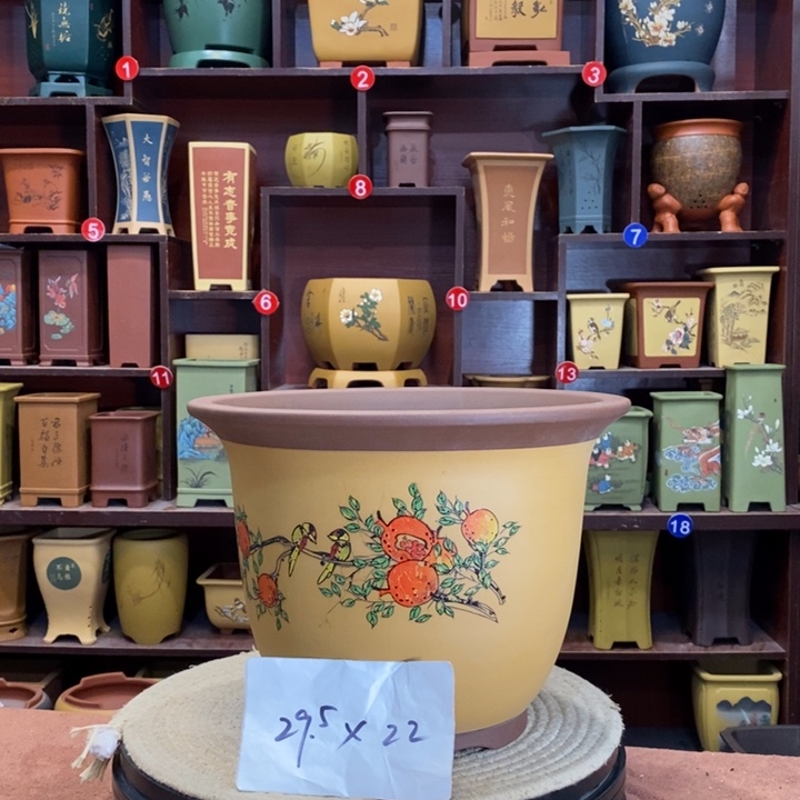 紫砂花盆紫砂陶艺