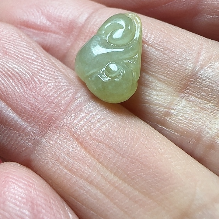 翡翠未镶嵌颈饰天然缅甸翡翠如意