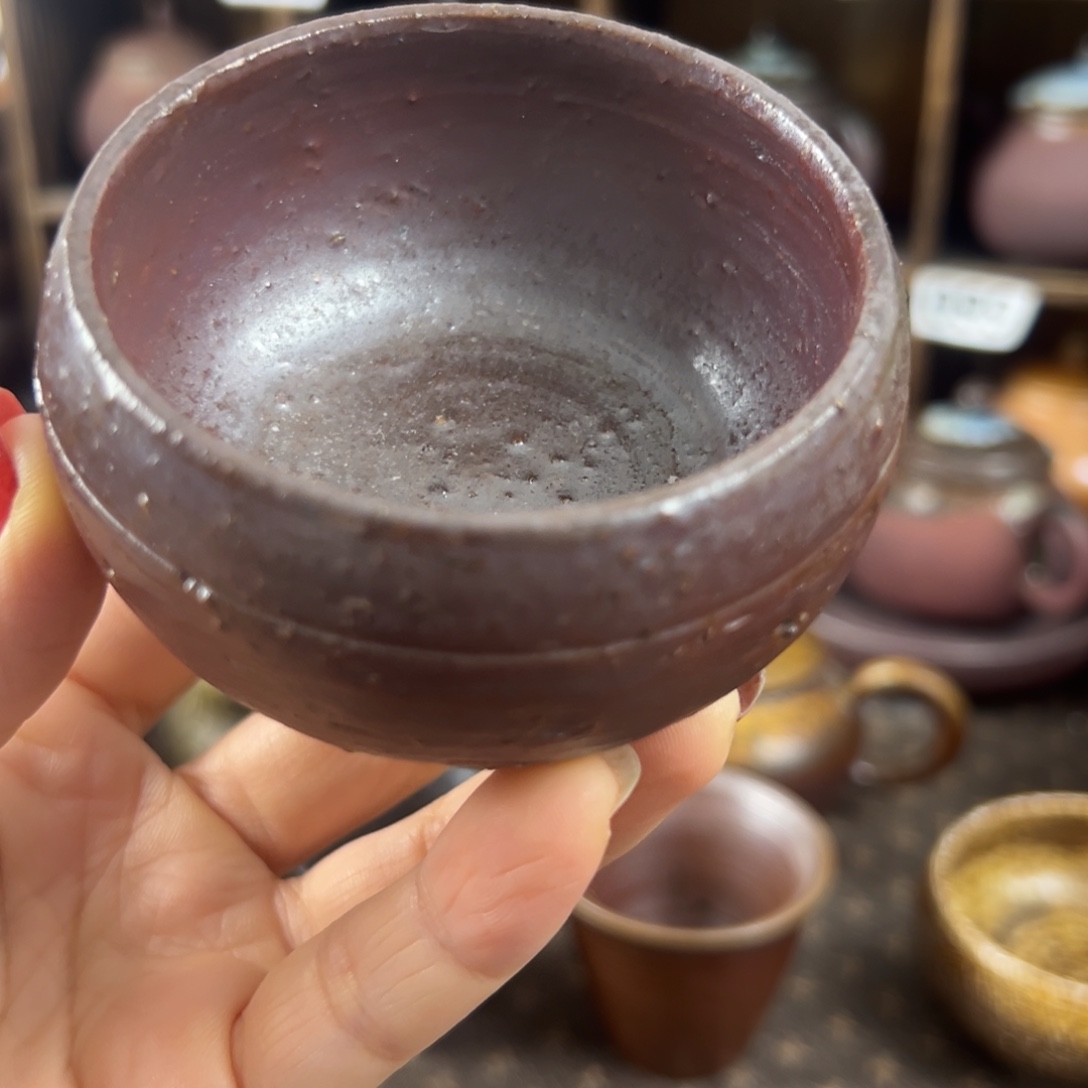 主人杯柴烧茶器主人杯