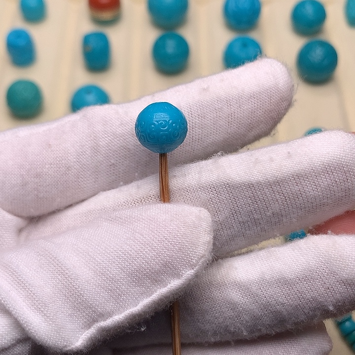 绿松石未镶嵌绿松石回纹9.8