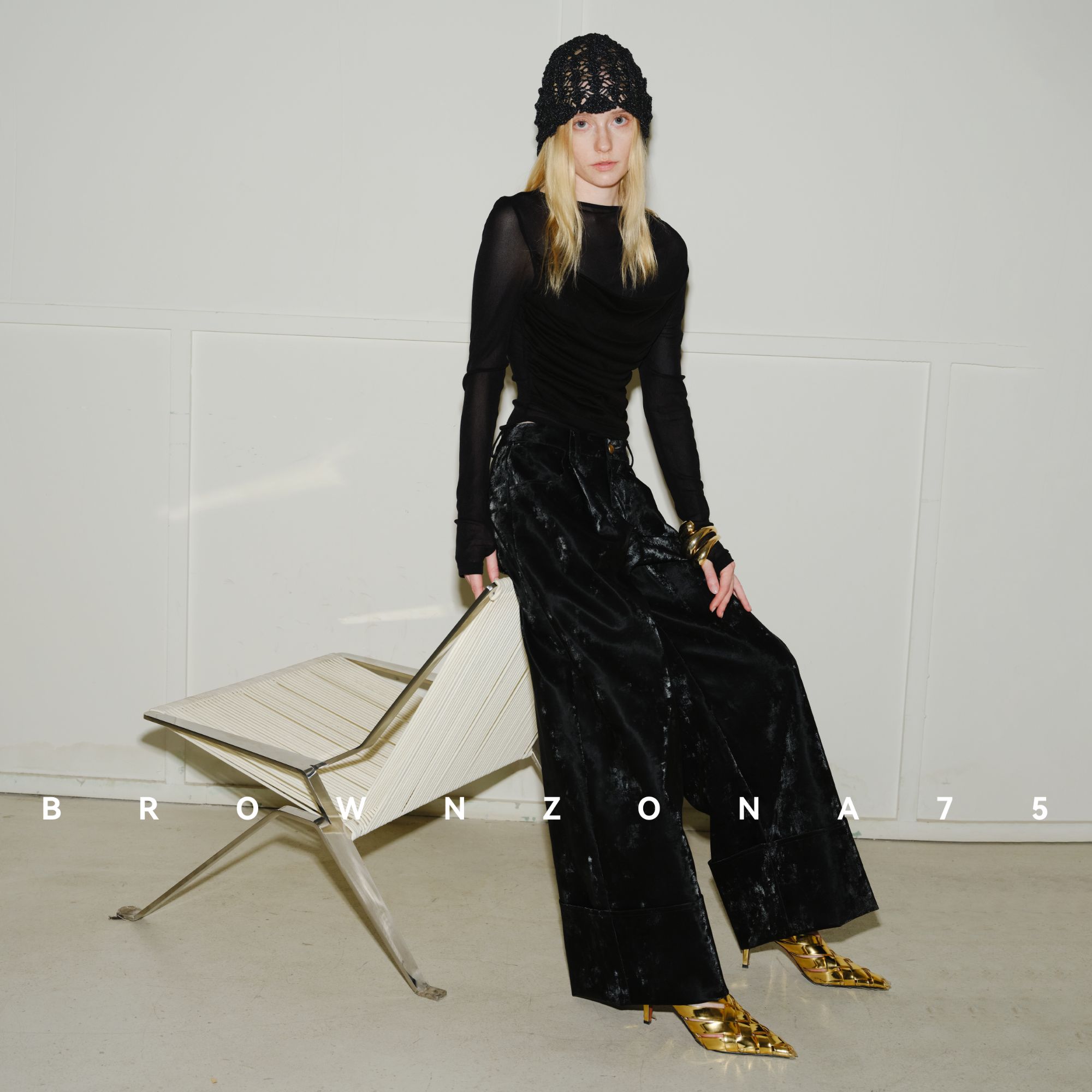 Brownzona⁷⁵‘aura’进口PU老钱风雅痞直筒裤百搭活褶翻边皮裤