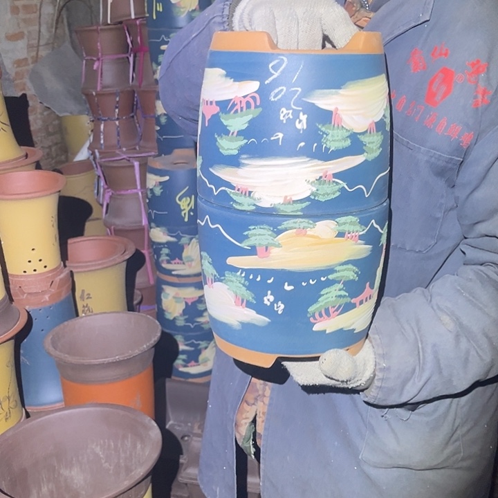 紫砂花盆紫砂花盆