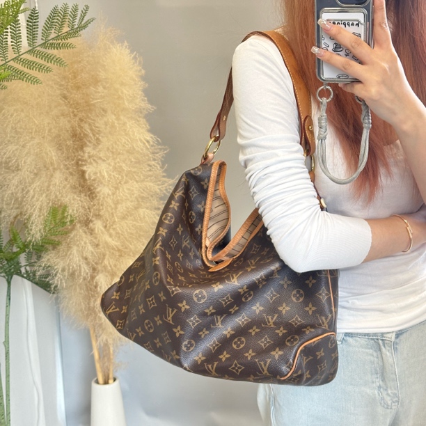 95新 LouisVuitton/路易威登 老花delightful单肩包