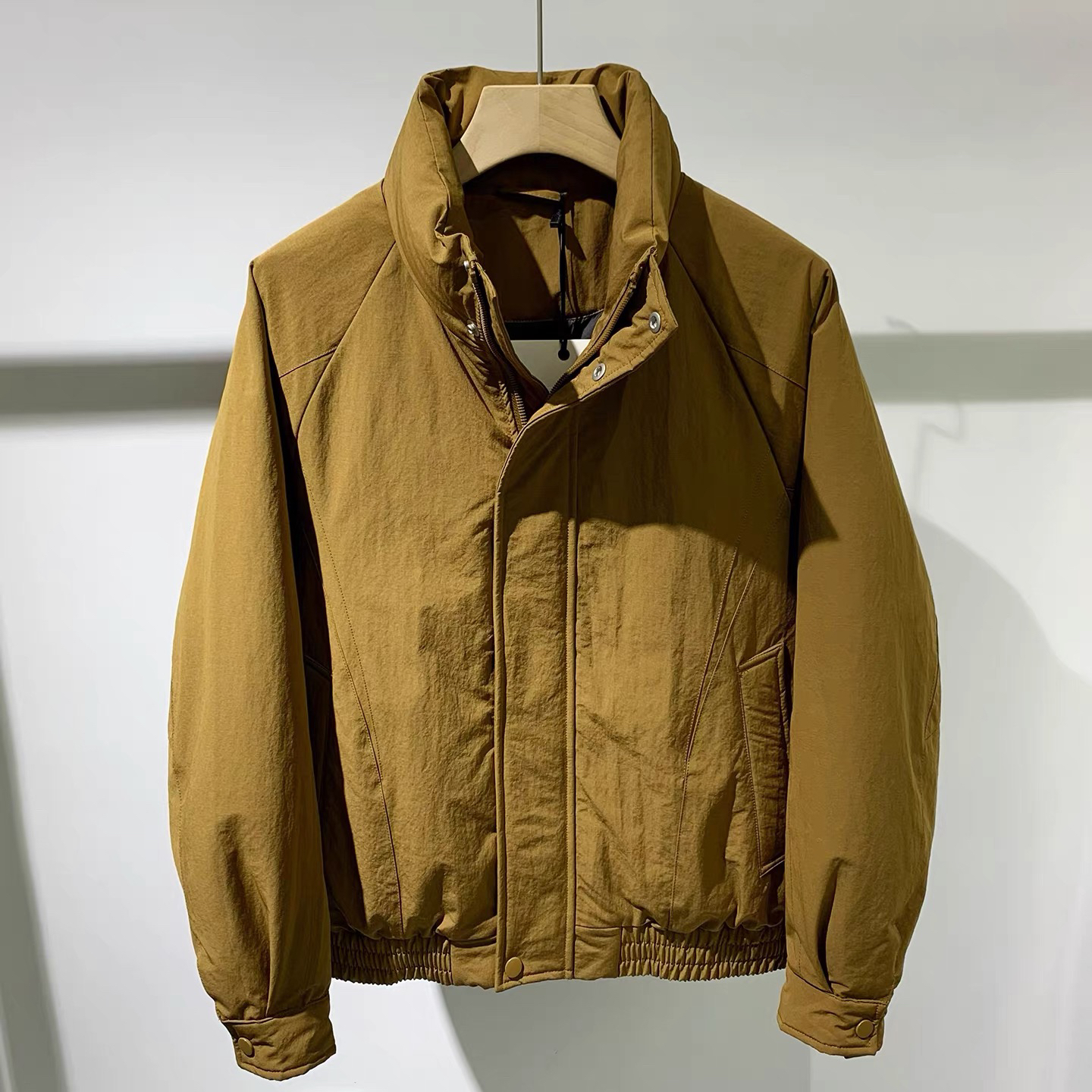 高级感简约立领羽绒服男2025冬季新款白鸭绒保暖防寒外套