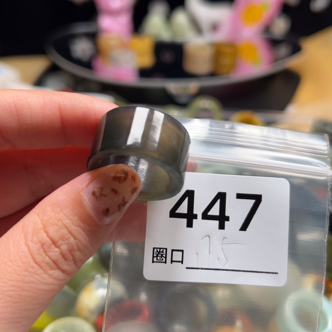 快***驴蛇纹石玉未镶嵌戒指