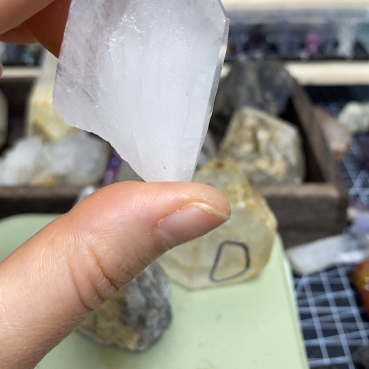 水晶水晶柱未镶嵌