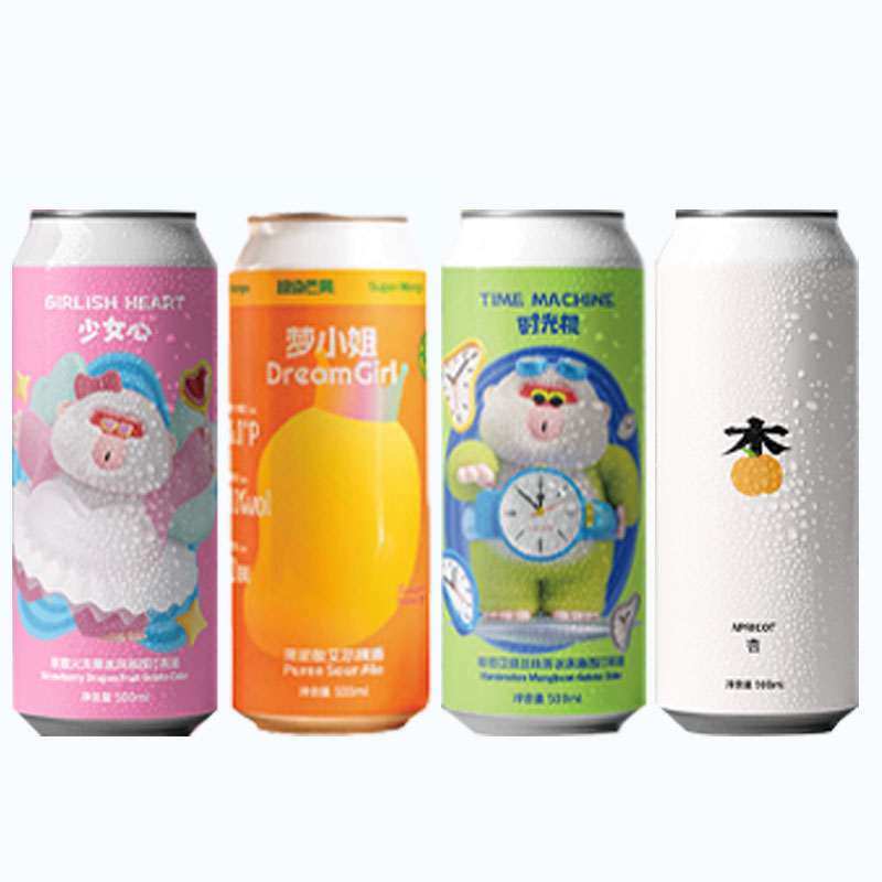 沙坡尾 组合装 梦小姐/少女心/时光机/杏500ml 果泥大罐精酿啤酒