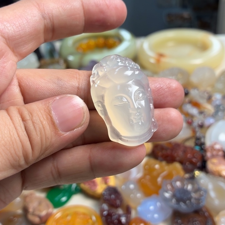 玛瑙/玉髓未镶嵌吊坠(不含链)