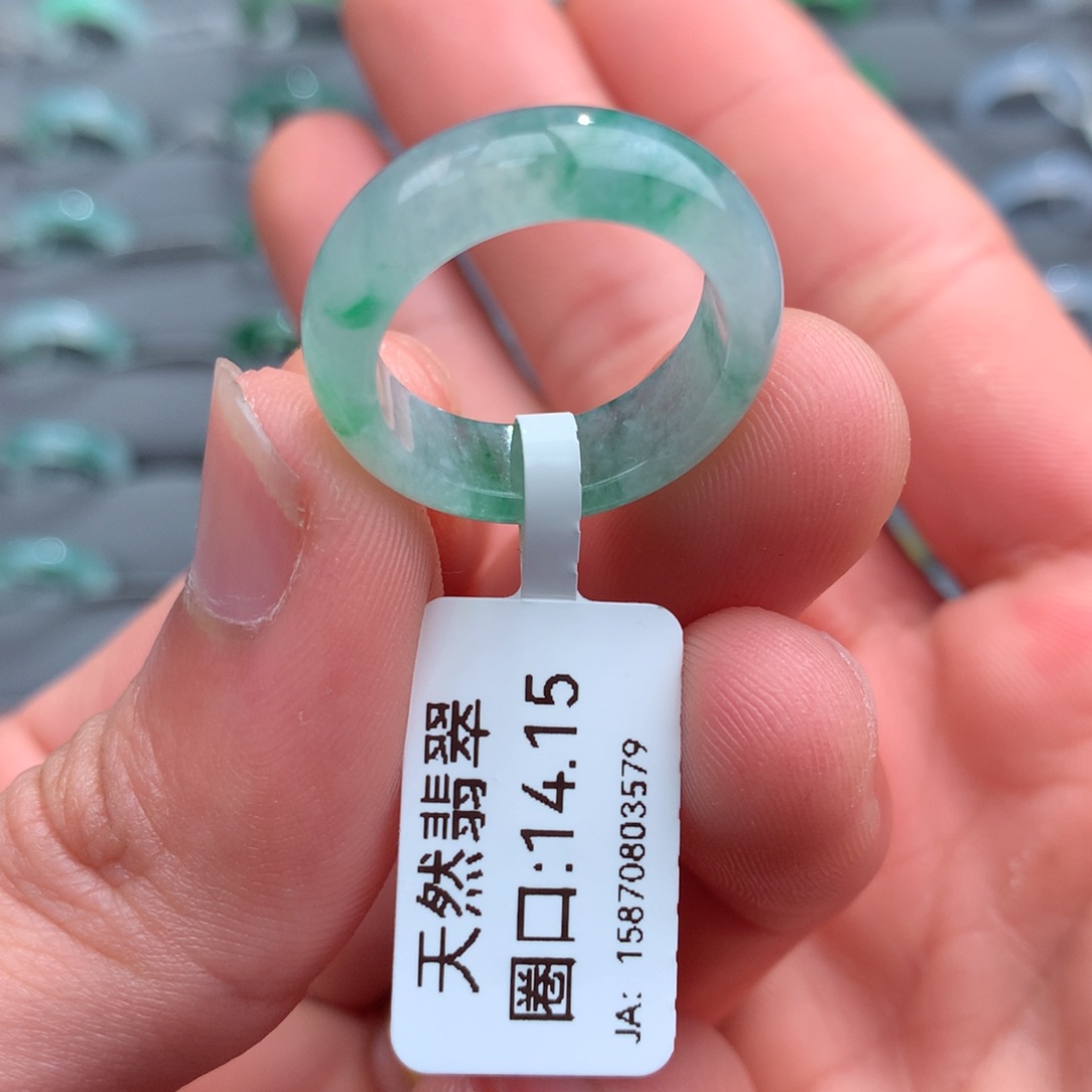翡翠戒指未镶嵌天然