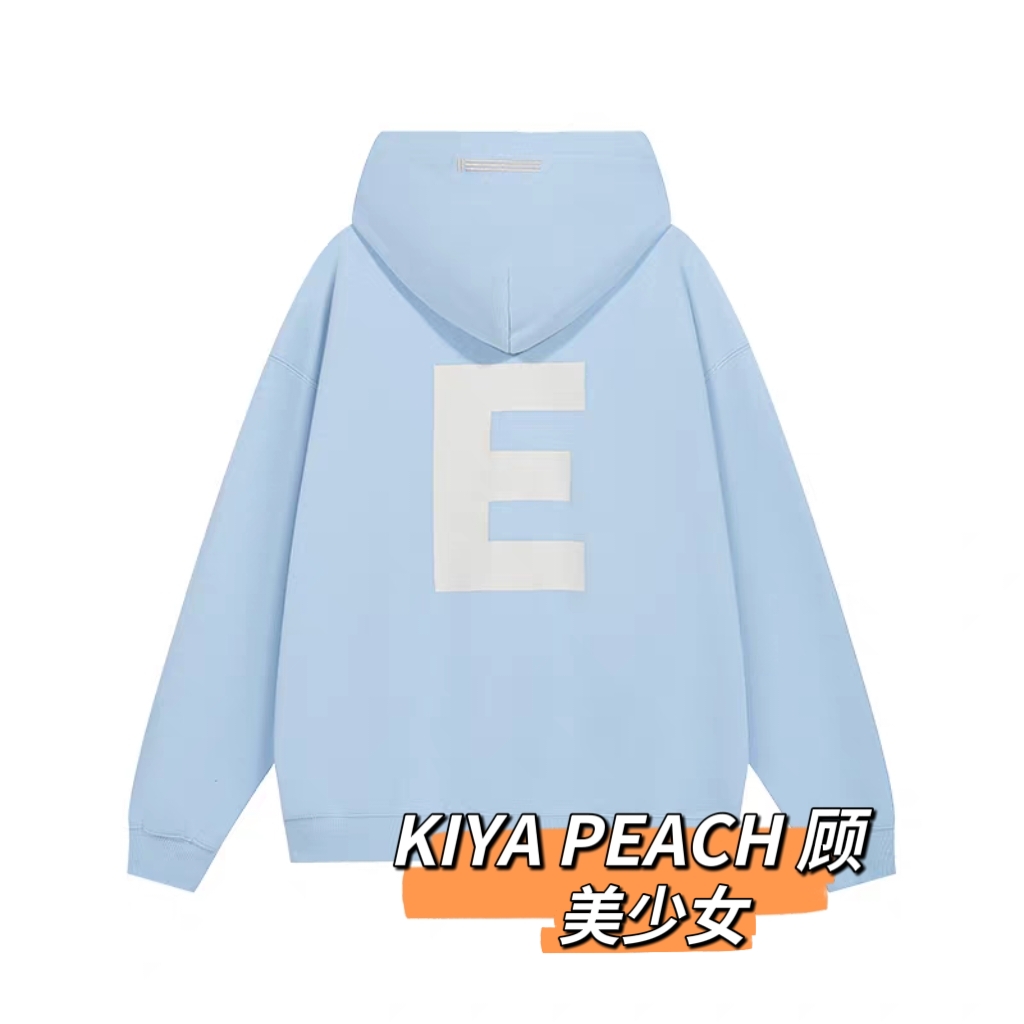 KIYA PEACH顾【102】美少女龙美式高街字母印花连帽卫衣宽松外套