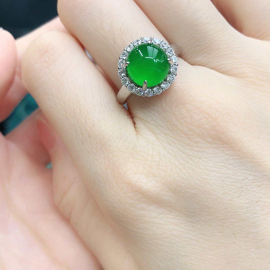 银S925镶嵌戒指玛瑙/玉髓