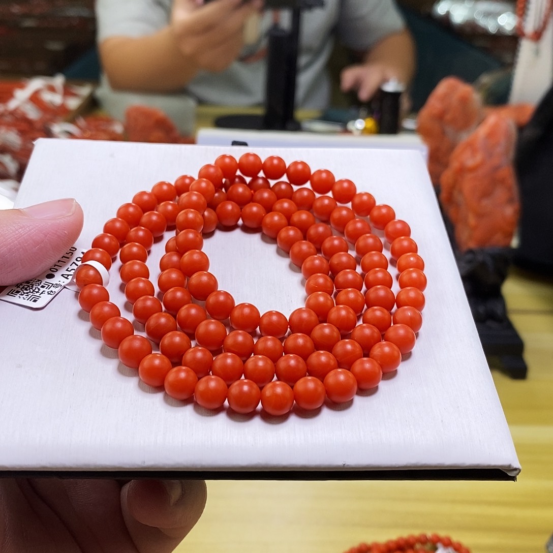 南红玛瑙未镶嵌手链