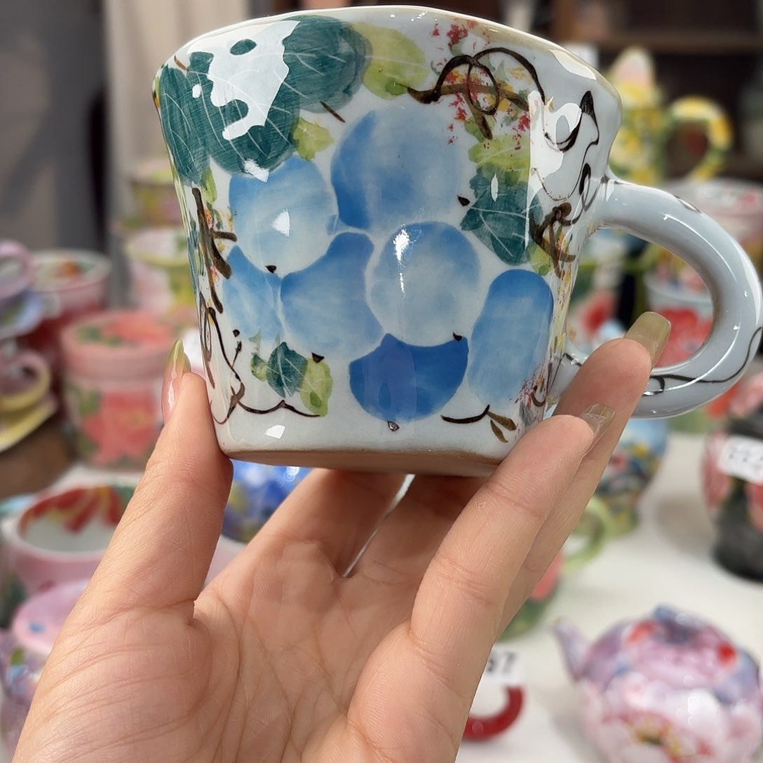 瓷片景德镇手绘高温釉下彩陶瓷茶具