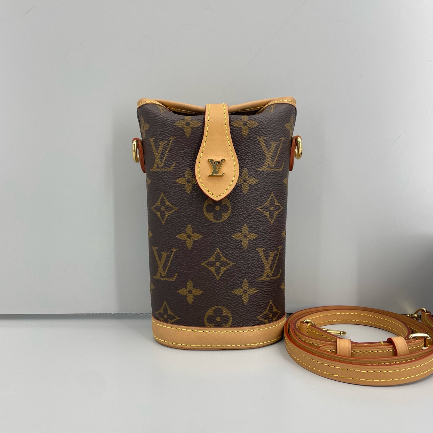 95新 LouisVuitton/路易威登 优选/FoldMe老花薯条包芯片/10×18×6
