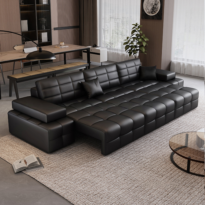 劳伦斯沙发电动功能智能意式简约客厅头层牛皮沙发床