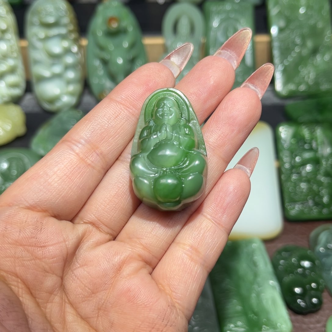 和田玉挂件未镶嵌小*乐