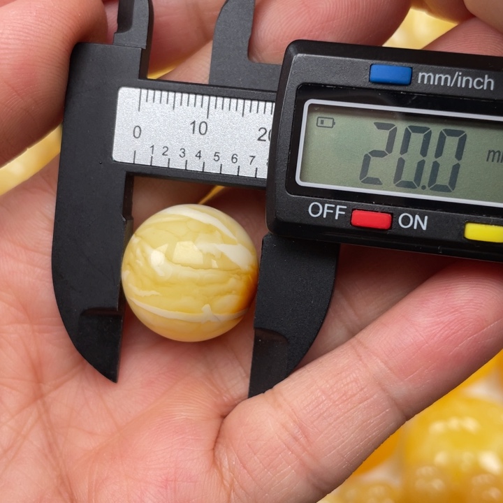 裸石蜜蜡未镶嵌安****明蜜蜡圆珠