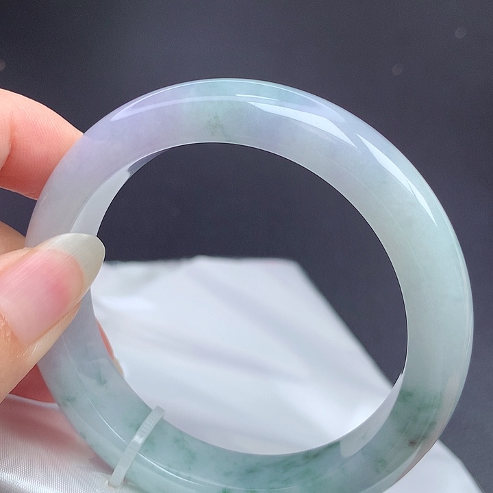 翡翠未镶嵌手镯55圈口