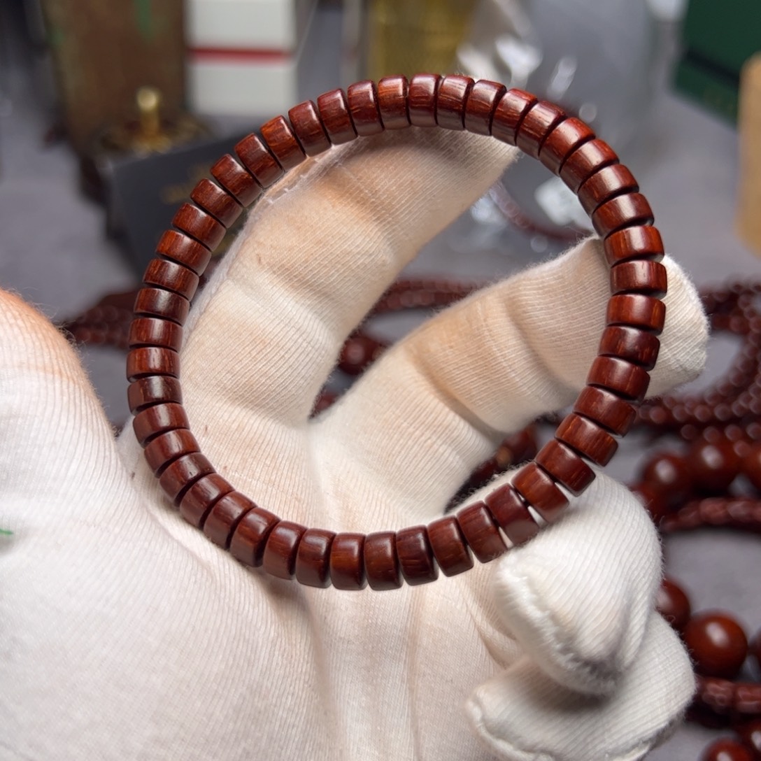 手串/手链小叶紫檀4*7 精工药片 风裂版高油密原汁原味