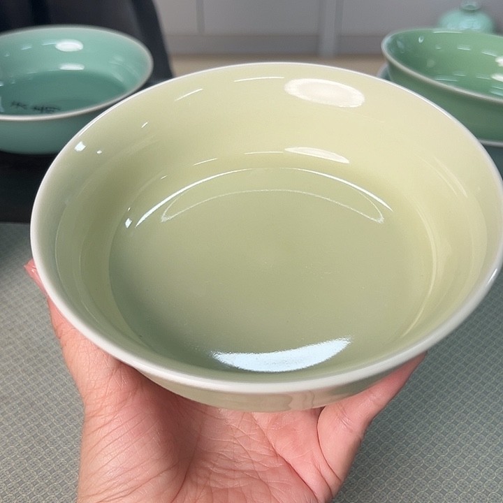 龙泉云间青瓷小米茶器