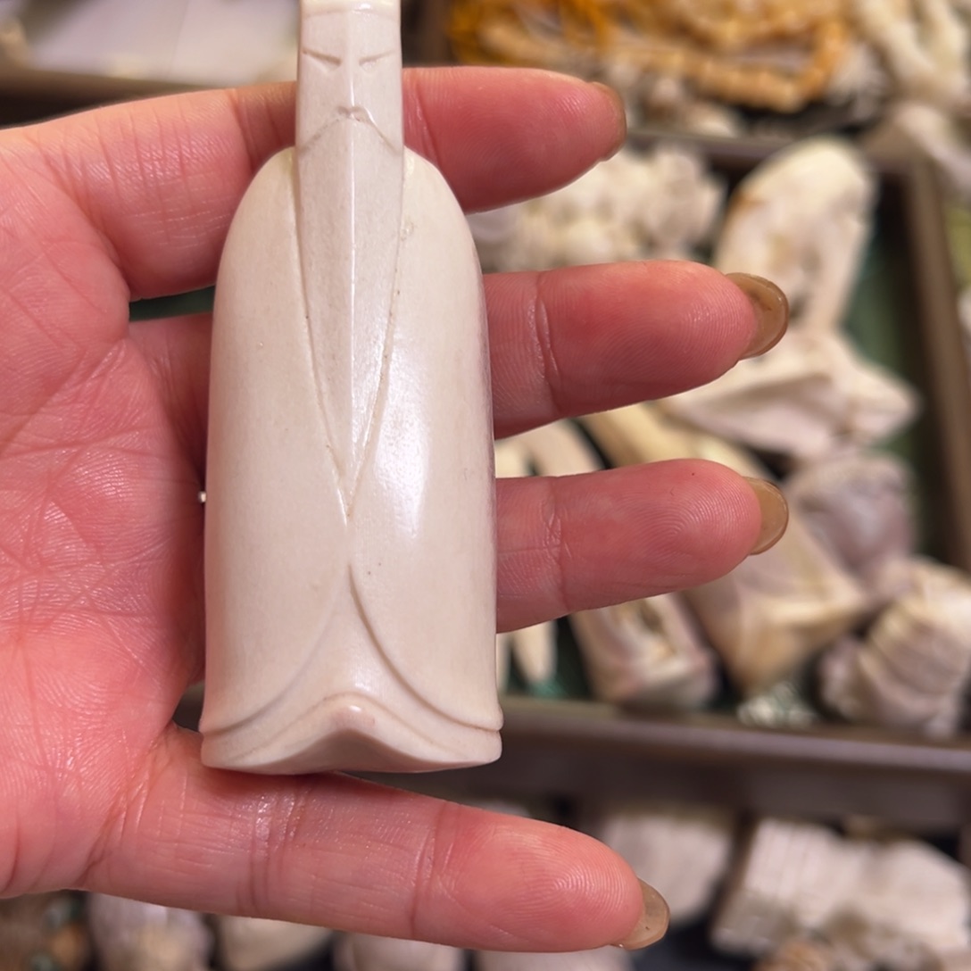 鹿骨把件旧*手把件