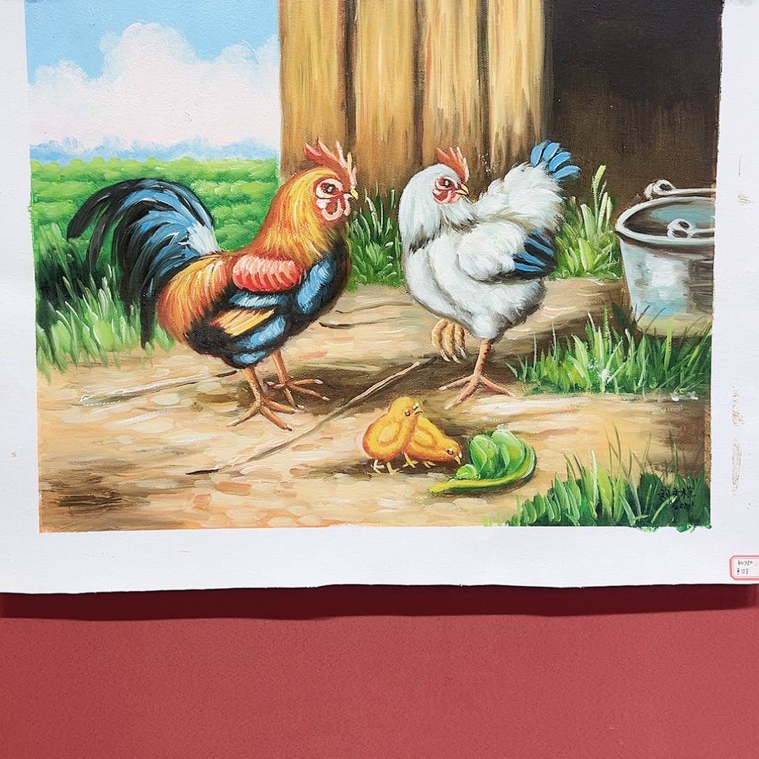 油画刘文桂老师朵任