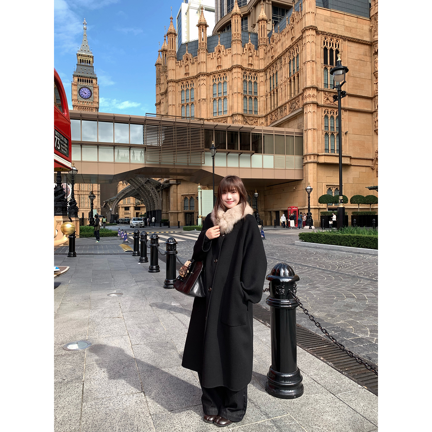 小君君布兰妮 日落金山/真狐狸毛领