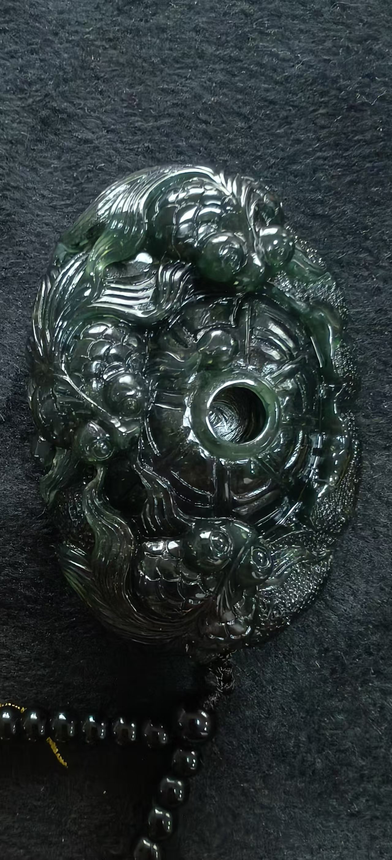 泰山玉金玉满堂把件蛇纹石质玉