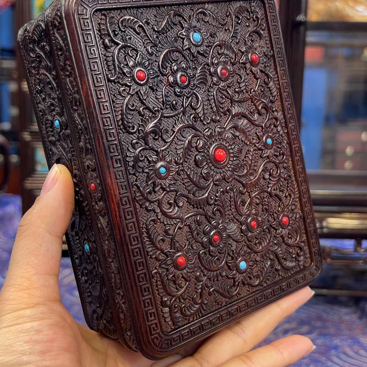 【闪购商品】红酸枝木类成套家具盒子