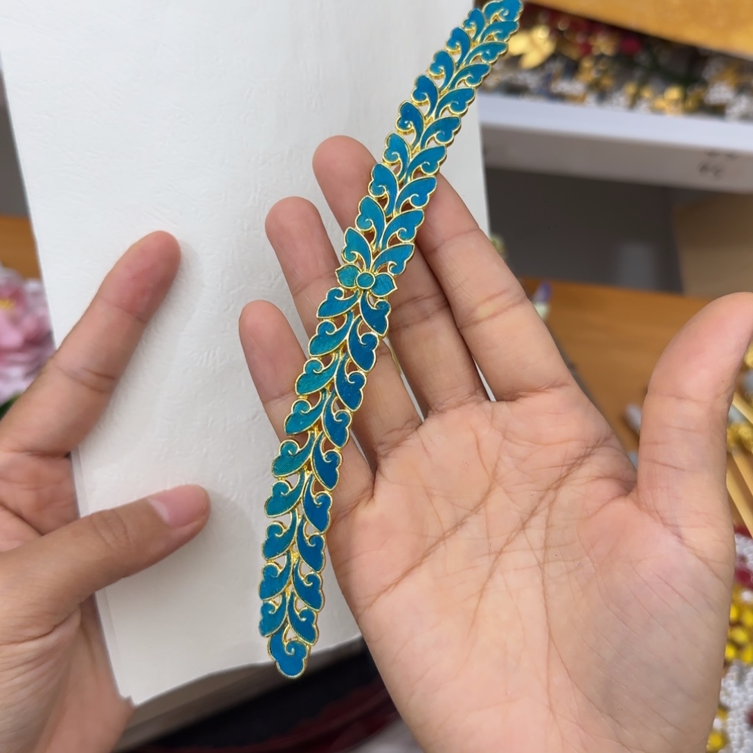醋酸铁合金鹅毛仿点翠