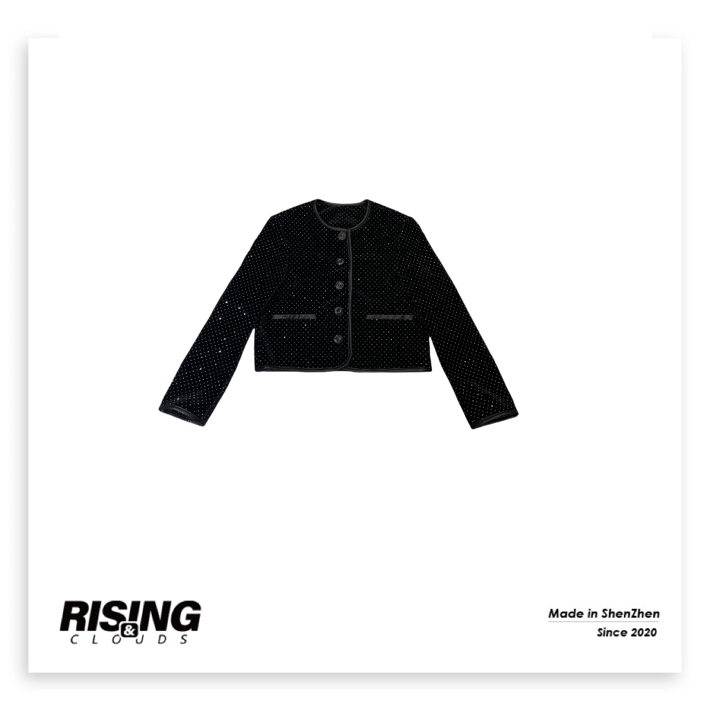 现【小云姐】深圳尤莱特显瘦时尚满钻短外套080223