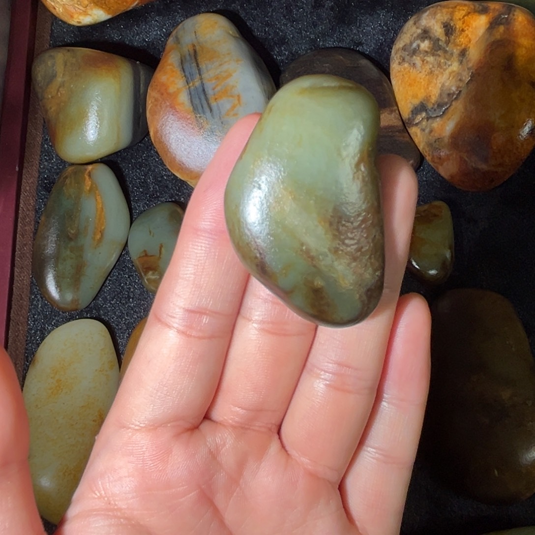 和田玉未镶嵌挂件42g