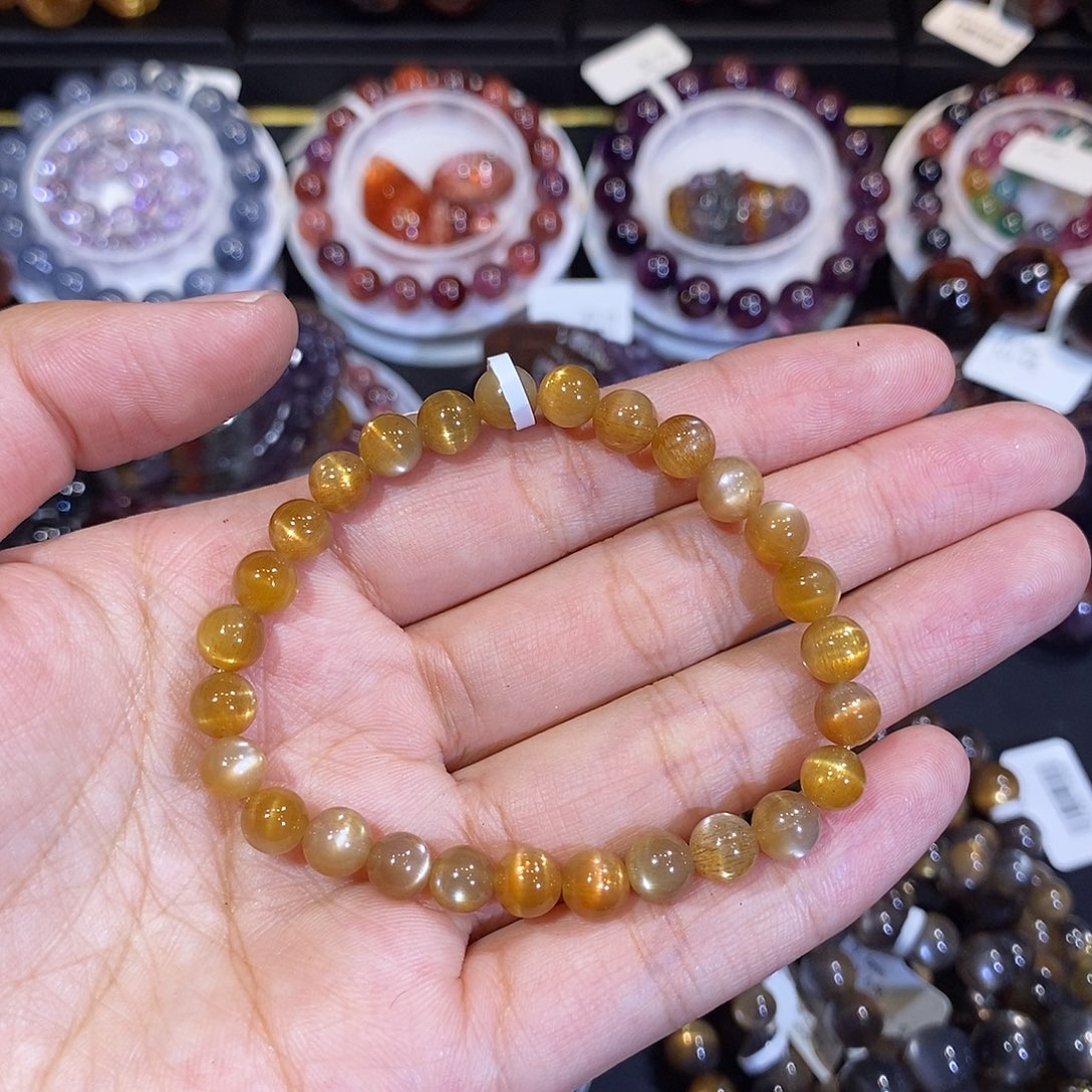 长石手串未镶嵌！****！6.7mm左右