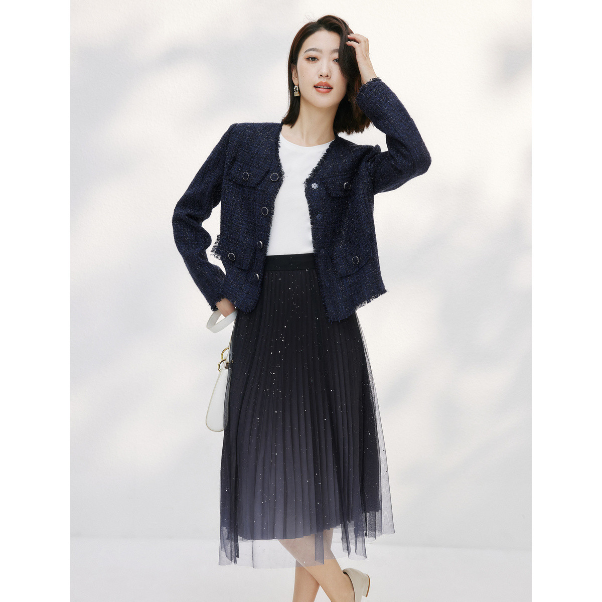 【CC专属】羊毛粗花毛边法式高级感通勤外套女EK00269/EK00306