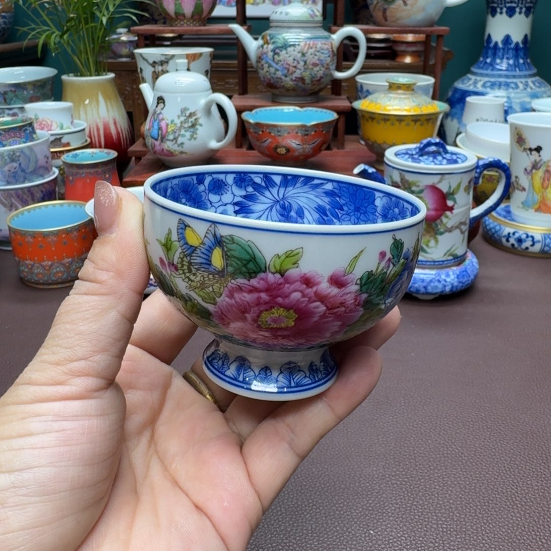 瓷片景德镇仿古手工制作精品展示