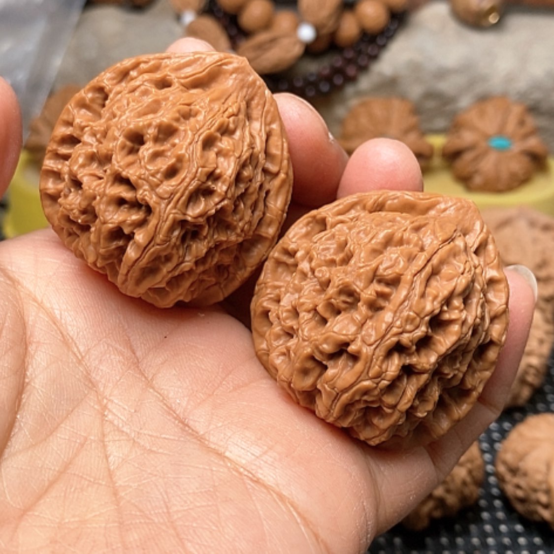 【闪购商品】文玩核桃把件水龙纹40