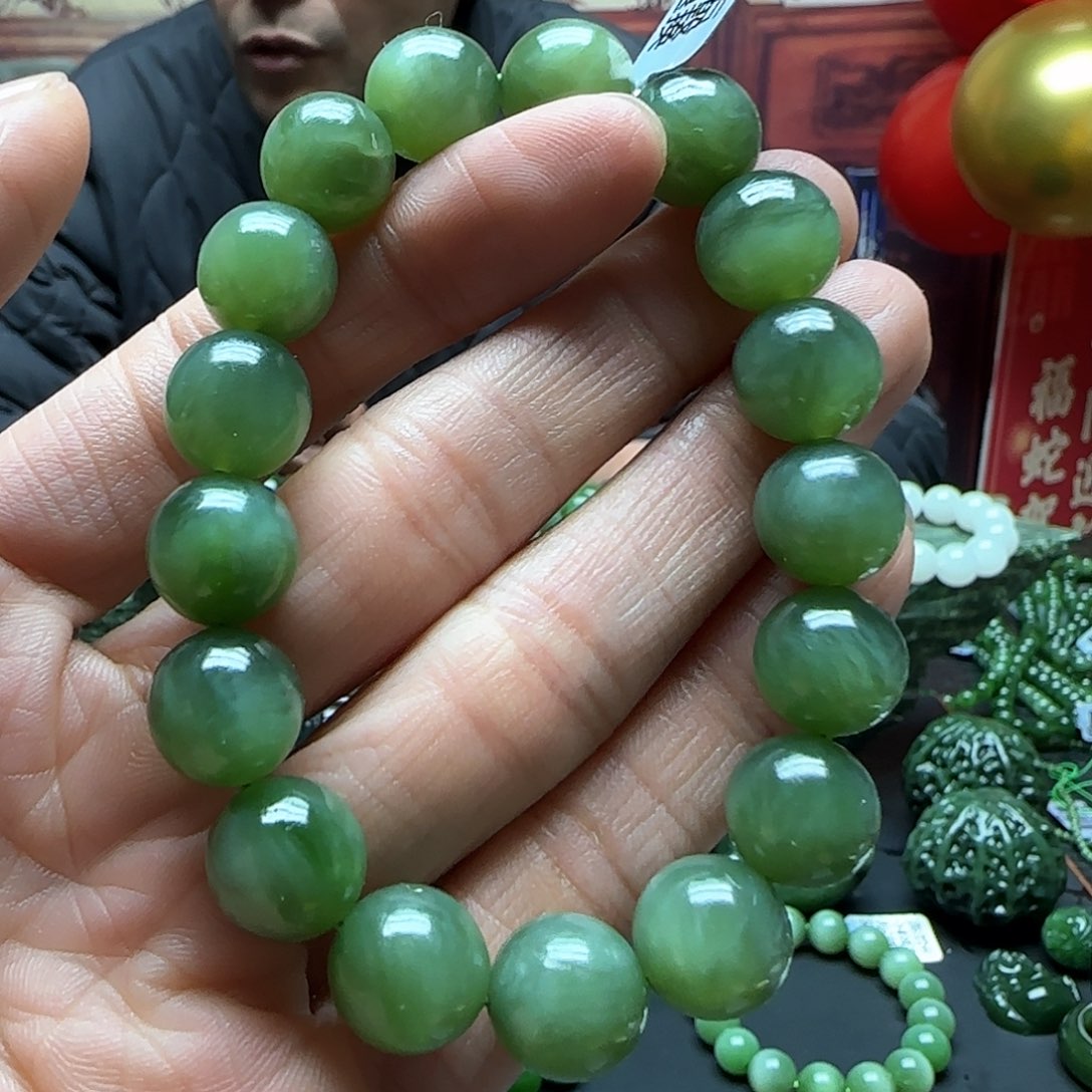 和田玉手串未镶嵌