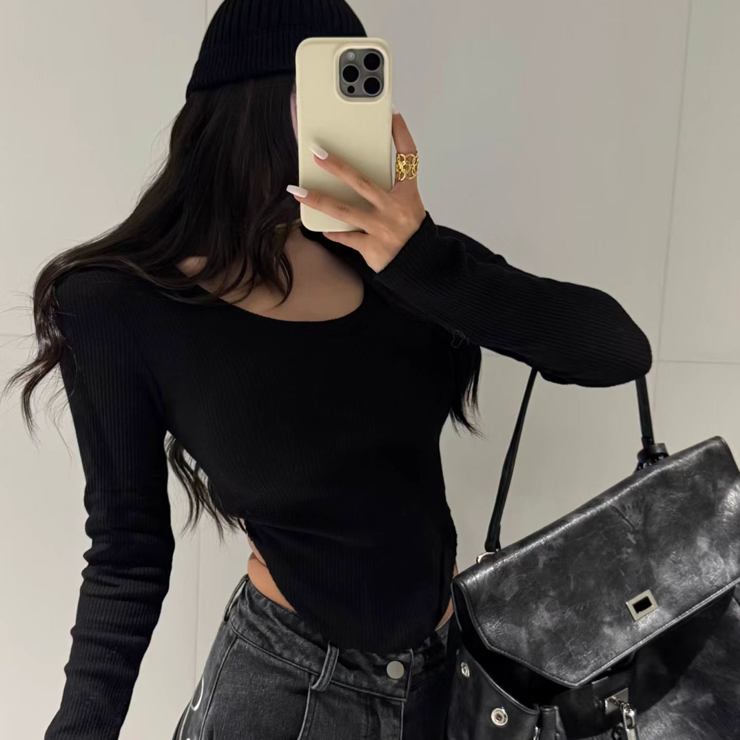 【Latte】条纹打底衫显瘦