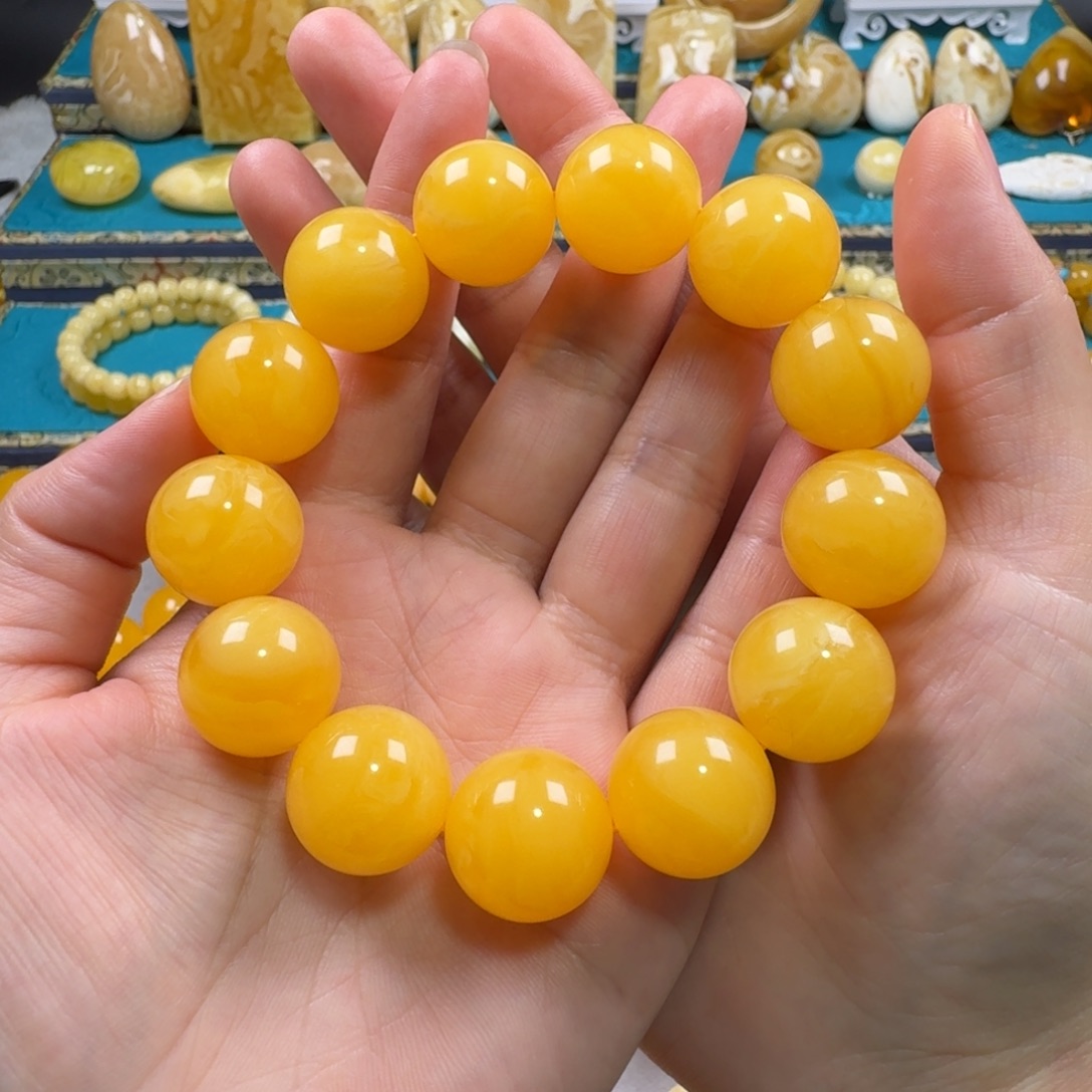未镶嵌蜜蜡手链同料