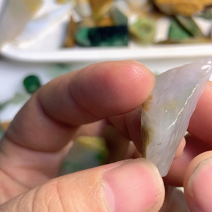 翡翠散珠天然翡翠A货挂件