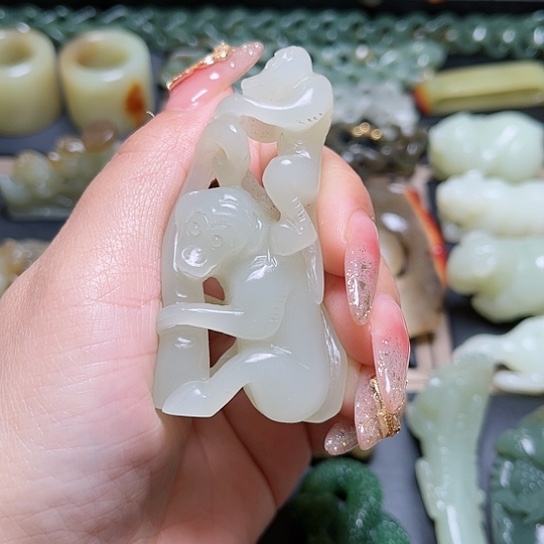 【闪购商品】和田玉吊坠(不含链)未镶嵌独****刀